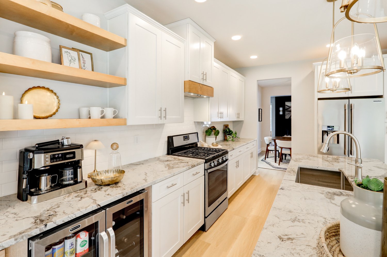 Lancaster Kitchen Remodel with open shelves