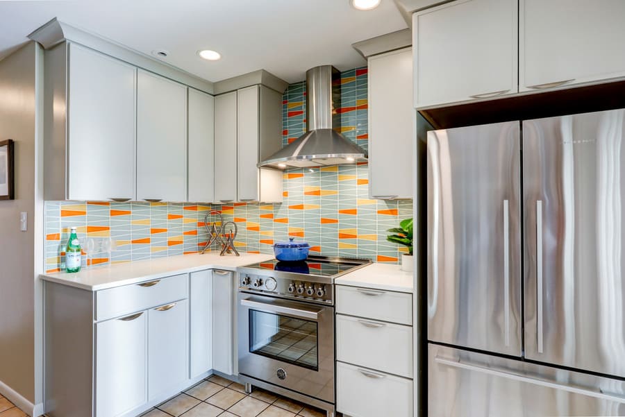 Landisville Kitchen Remodel with retro backsplash