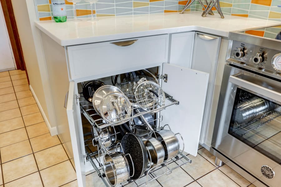 pot storage in Landisville Kitchen Remodel