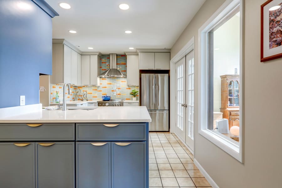 Landisville Kitchen Remodel with peninsula