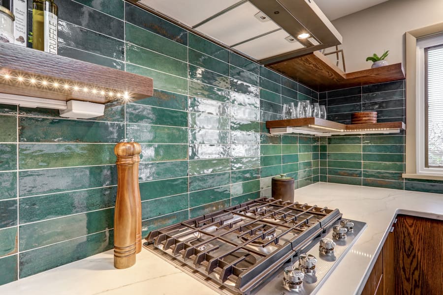 Lancaster Kitchen Remodel with under shelf lights