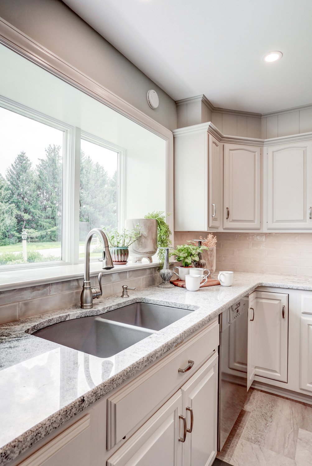 Lancaster Kitchen Remodel with double bowl sink