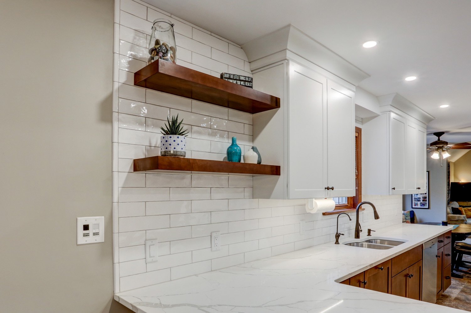 Lancaster Kitchen Remodel with open shelves