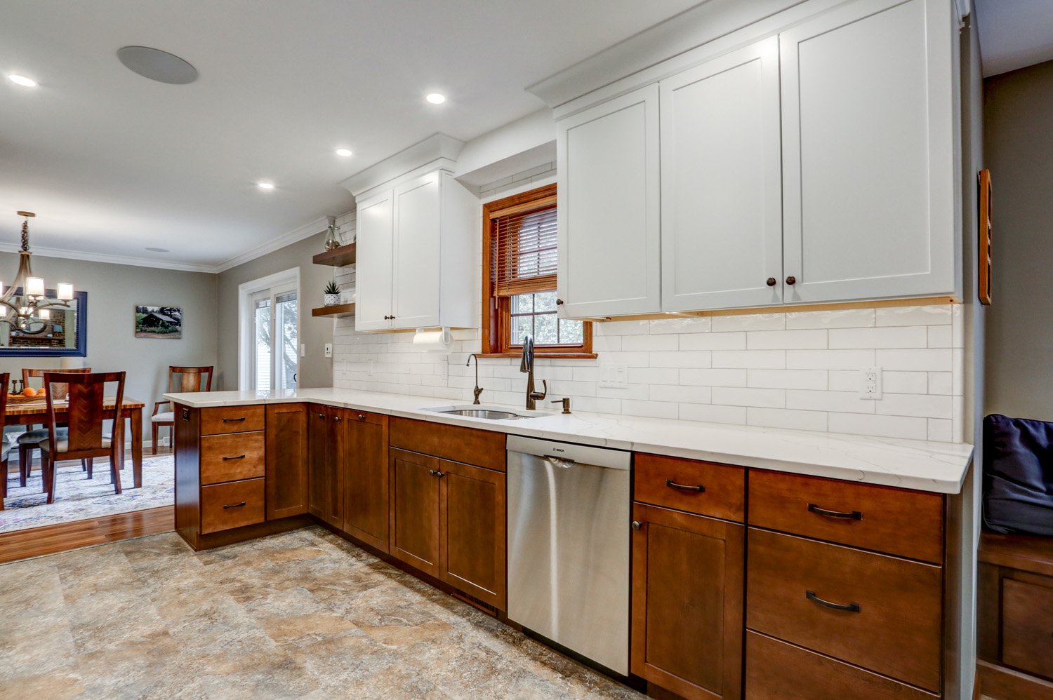 Lancaster Kitchen Remodel with long wall cabinets