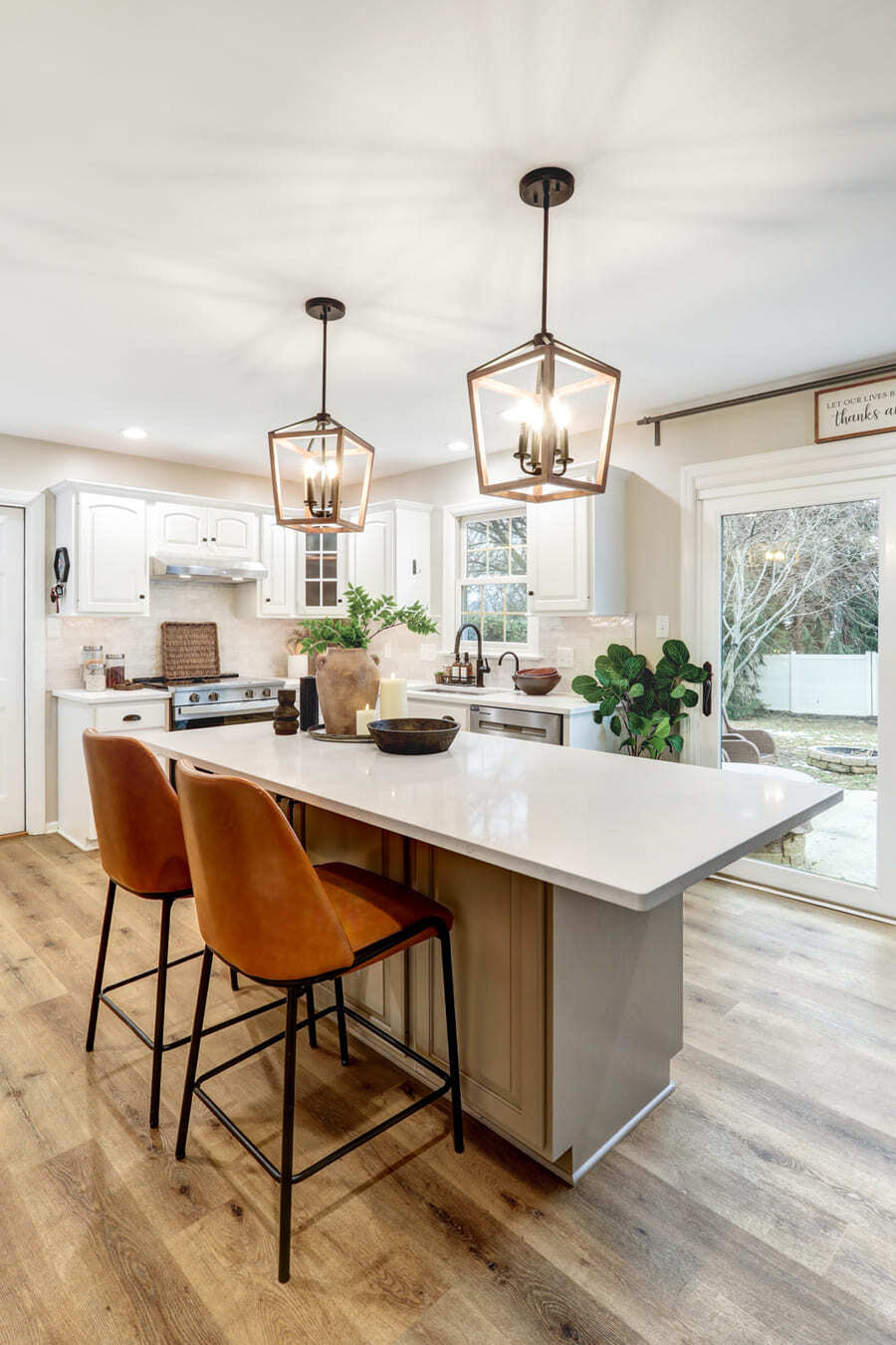 Conestoga Valley Kitchen Remodel with island with seating