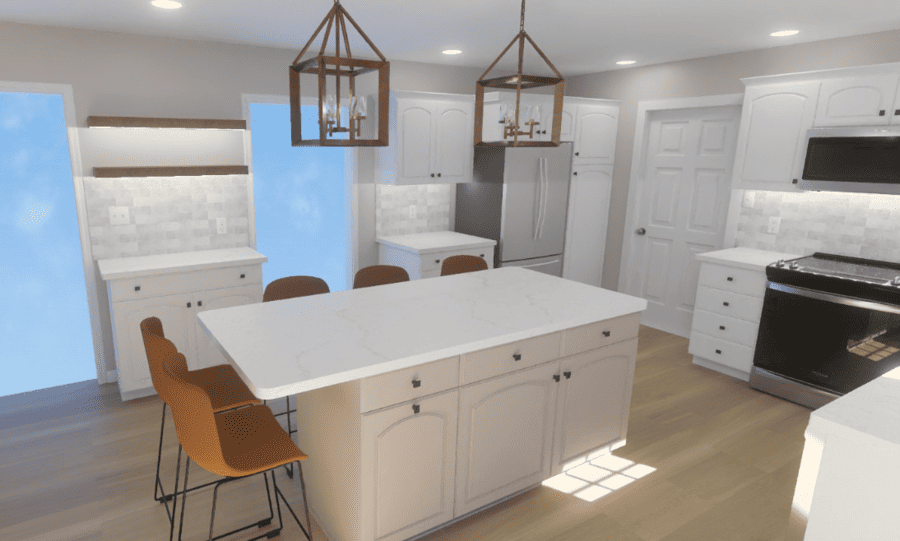 Conestoga Valley Kitchen Remodel Design Rendering