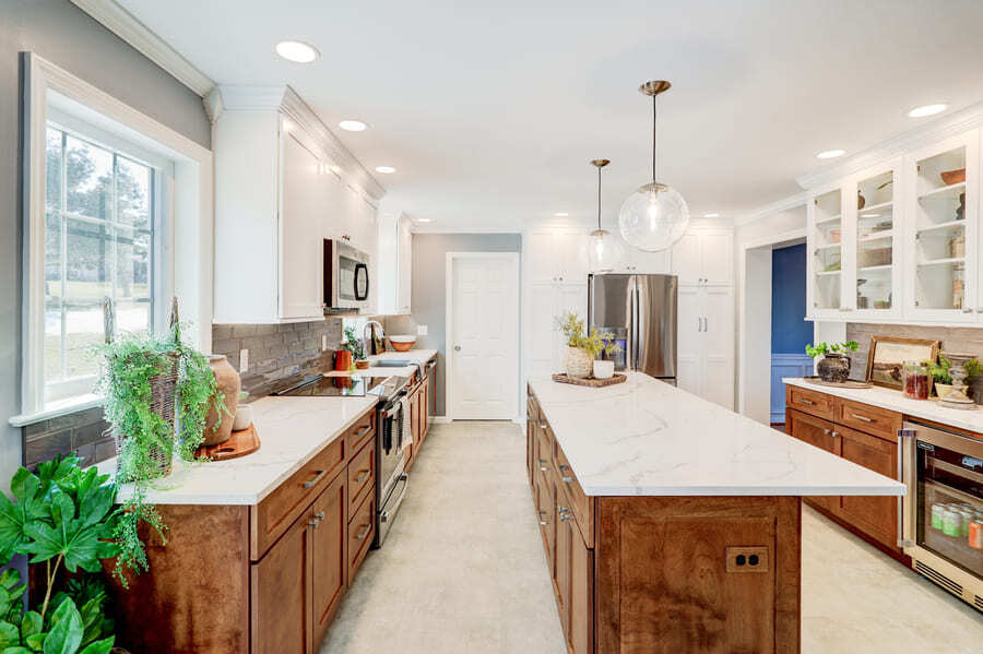 Lititz Kitchen Remodel with lone perimeter cabinets