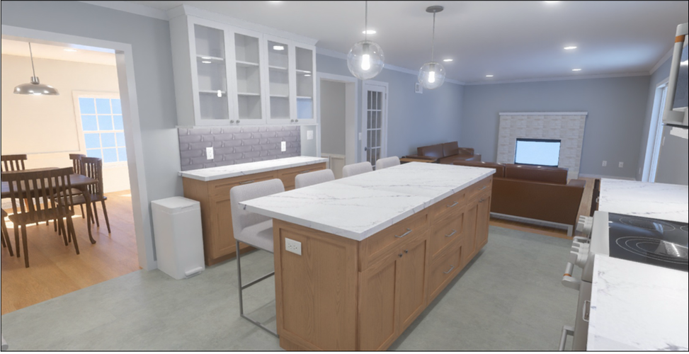Lititz Kitchen remodel design rendering