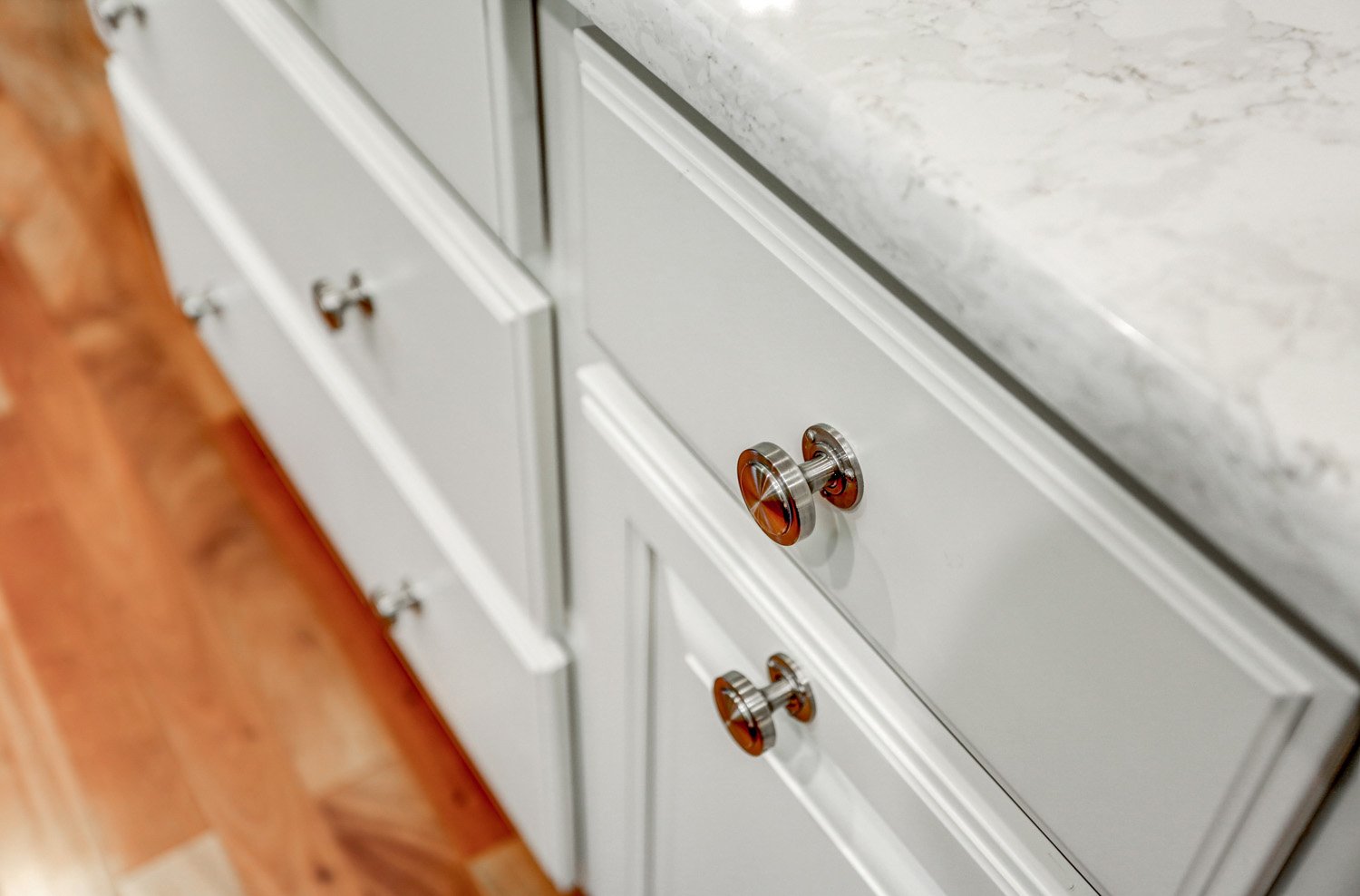 Lancaster Kitchen Remodel with brushed nickel hardware