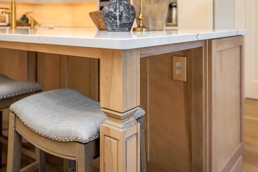 outlets in kitchen island in Lititz kitchen remodel