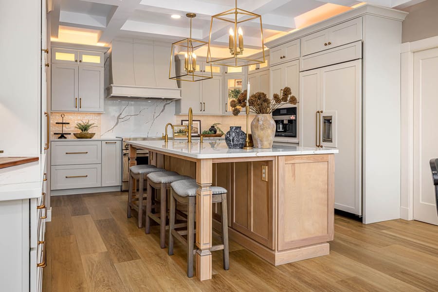 Lititz Kitchen Remodel with large island with seating