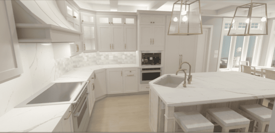 Lititz Kitchen remodel design rendering