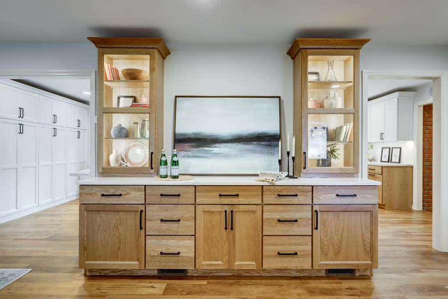 Landisville Family Room Remodel with built in entertainment center