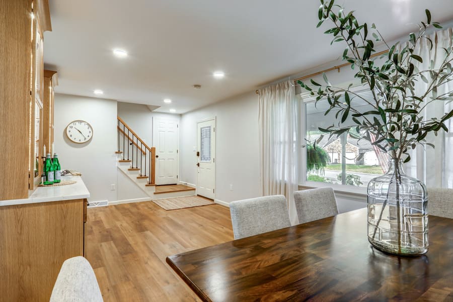 Landisville Family Room Remodel with LVP lfooring