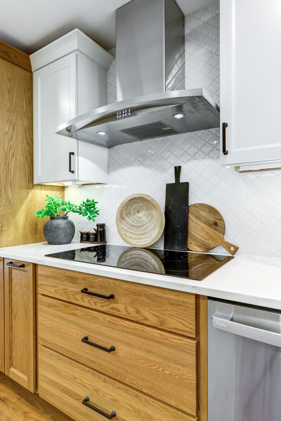 Landisville Family Room Remodel with sleek cooking station