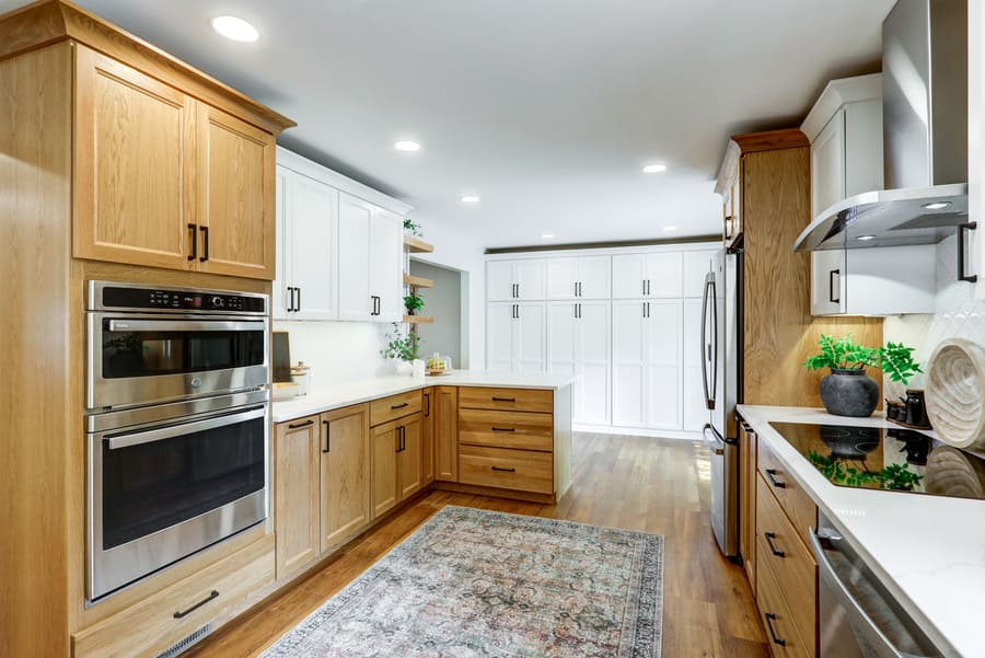Landisville Kitchen remodel with two toned cabinets