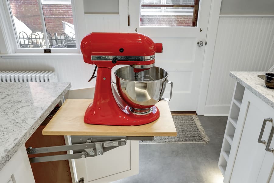 kitchen aid mixer cabinet in Lancaster Kitchen Remodel