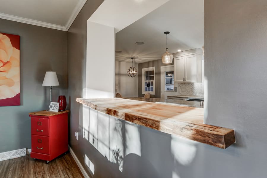 Lancaster Kitchen Remodel with wooden passthrough