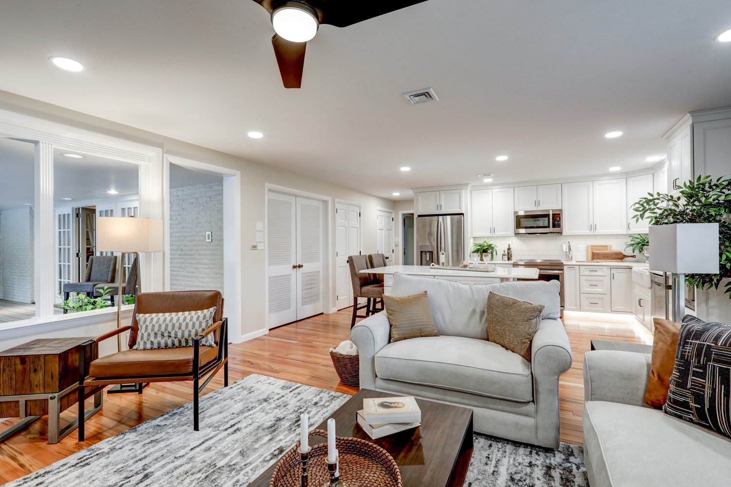 Leola Family room Remodel with open layout