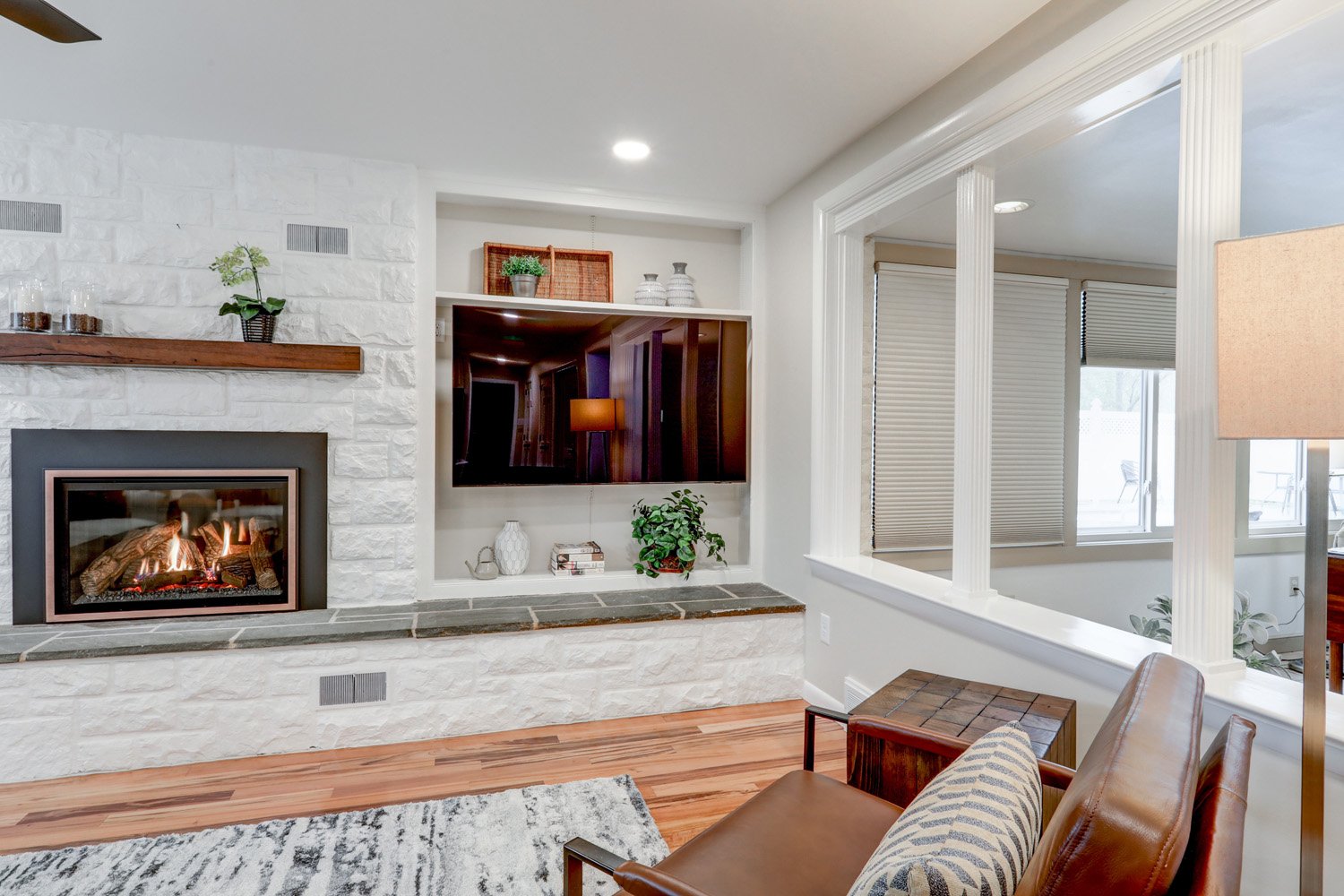 Leola Family room Remodel with character