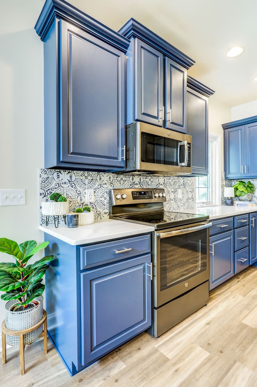Lancaster Kitchen Remodel with blue cabinets