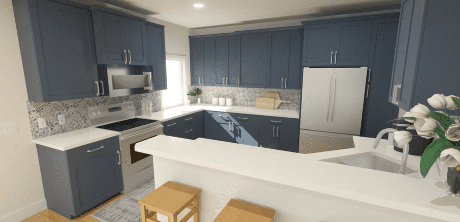 Lancaster Kitchen Remodel design rendering