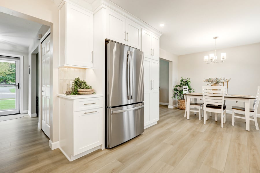 New Holland Kitchen remodel with wall cabinet