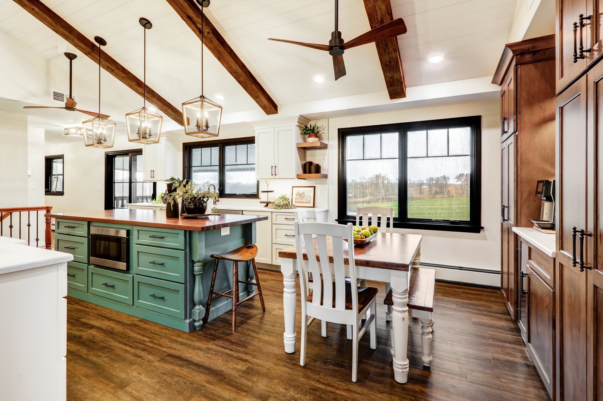 Lancaster kitchen remodel with exposed beams
