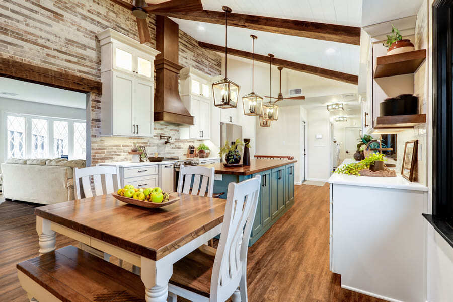Lancaster Kitchen Remodel with dine in eating space