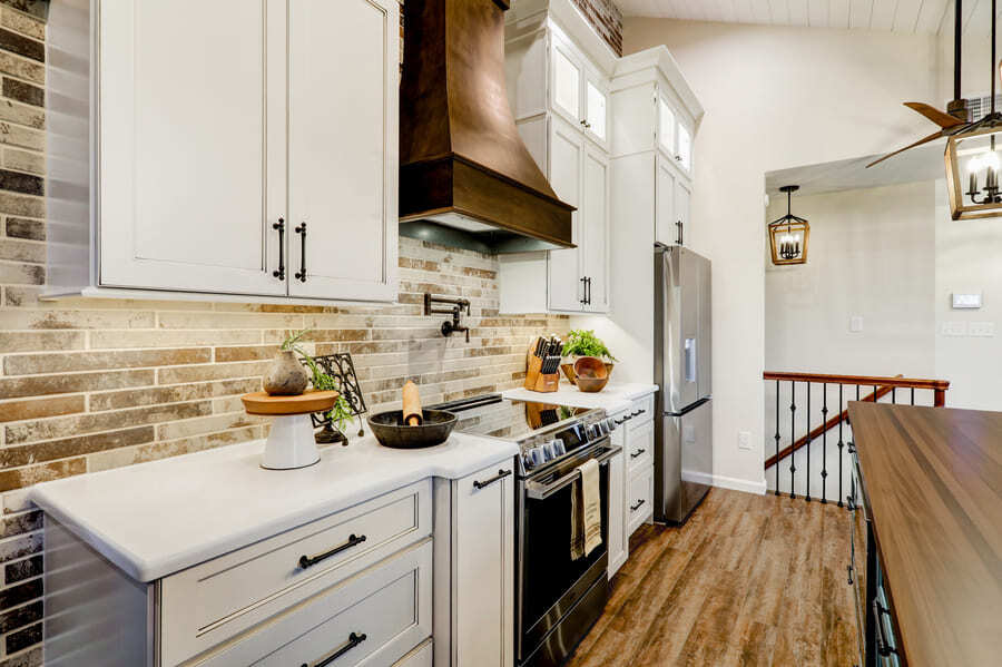 Lancaster Kitchen Remodel with rustic backsplash
