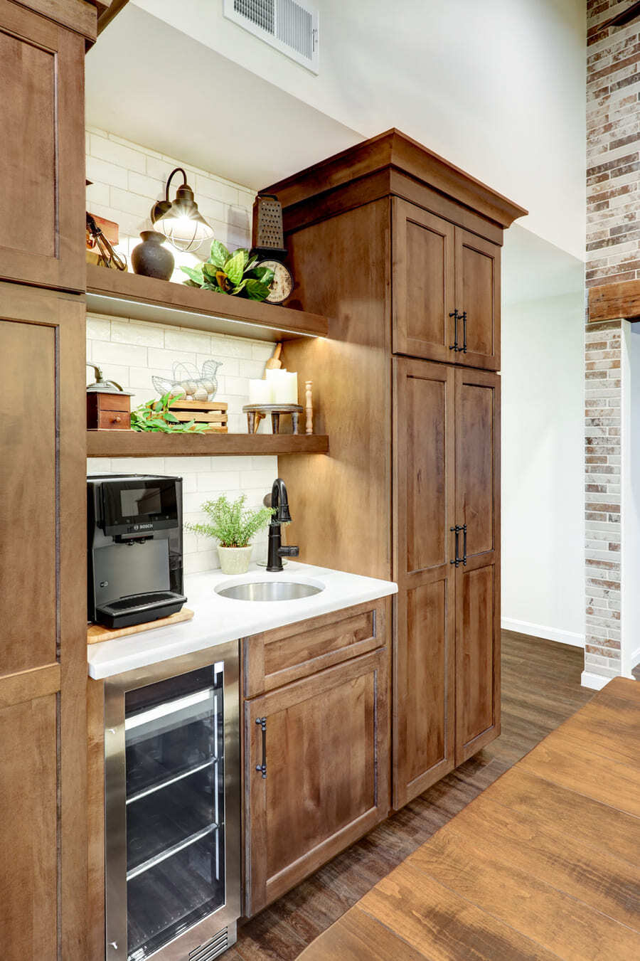 coffee bar in Lancaster Kitchen Remodel