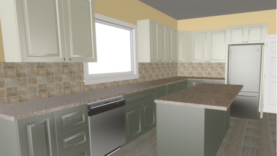 Lancaster Kitchen Remodel design rendering