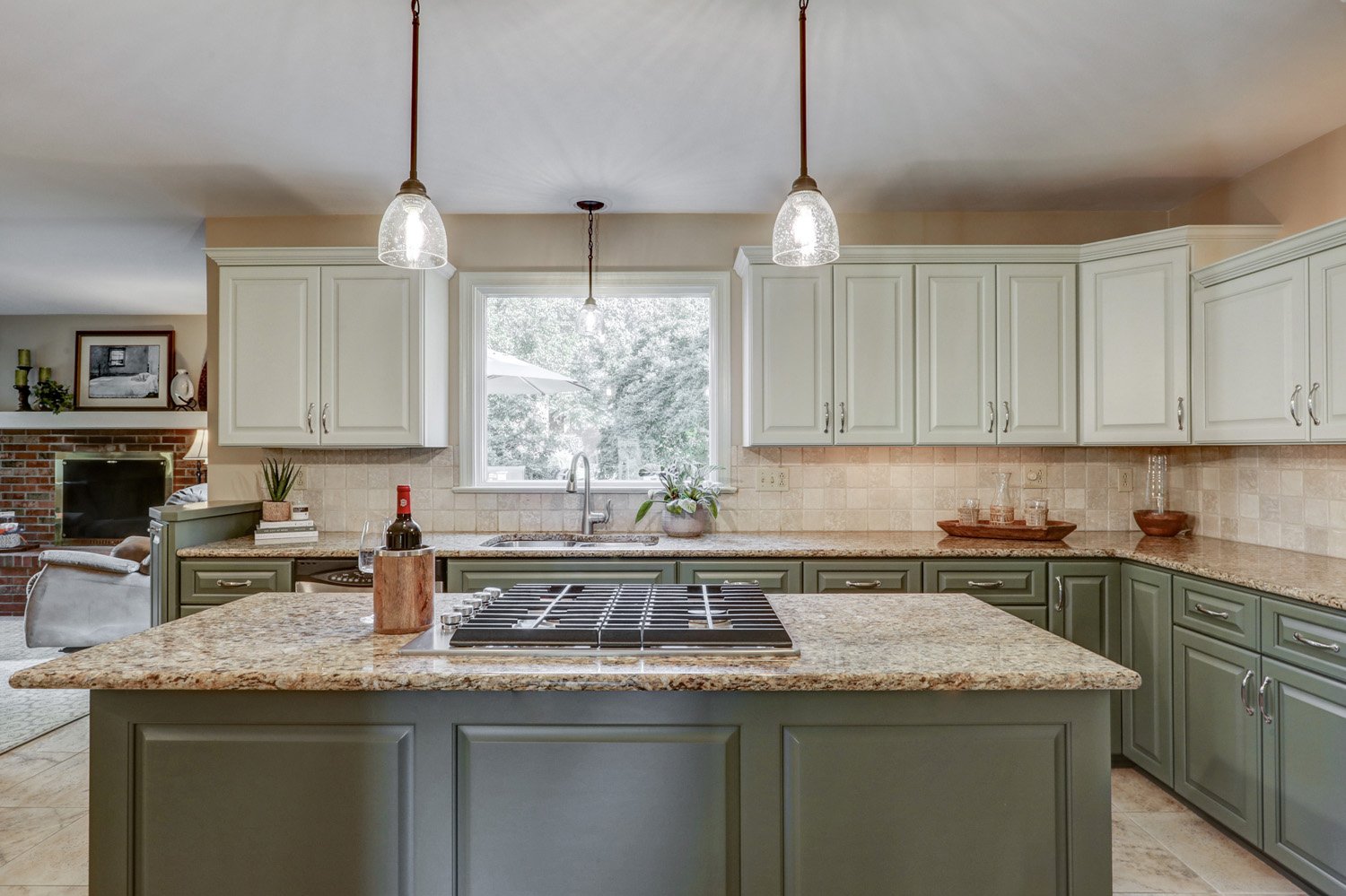 Lancaster Kitchen remodel with large island