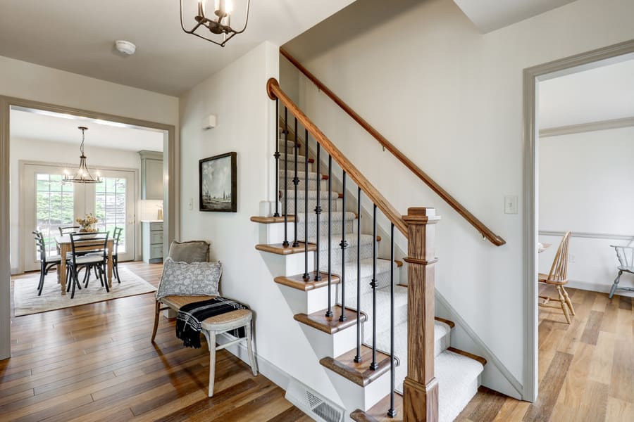 entry way in Strasburg remodel