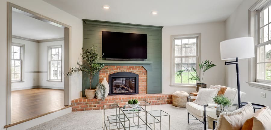Strasburg family room remodel after