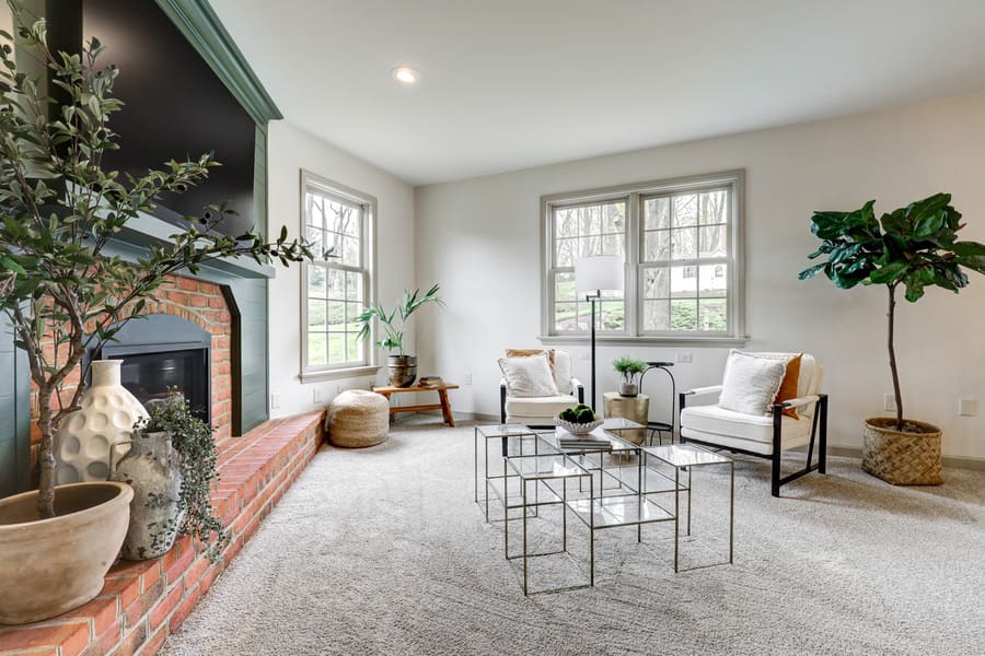 carpet in Strasburg family room remodel