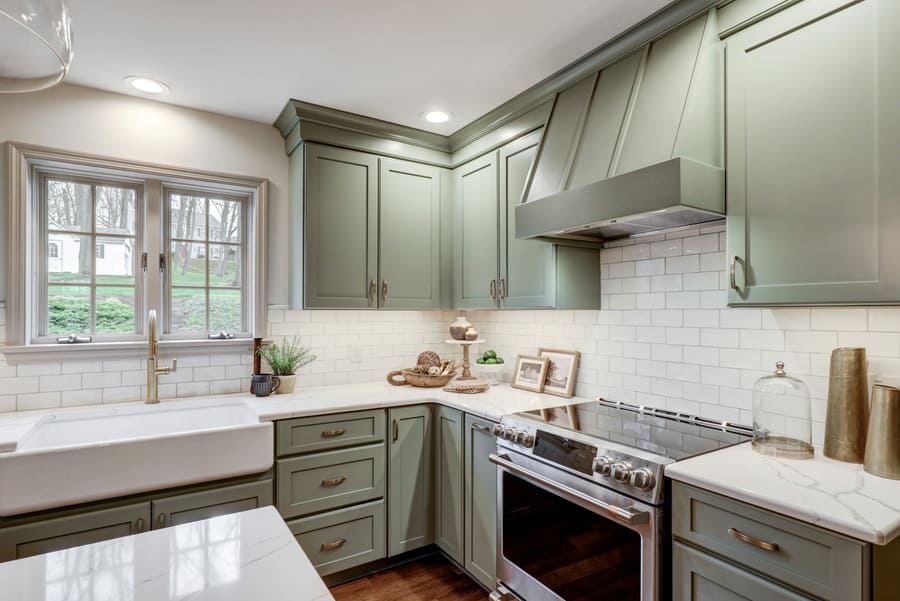 farmhouse sink in Strasburg Kitchen remodel