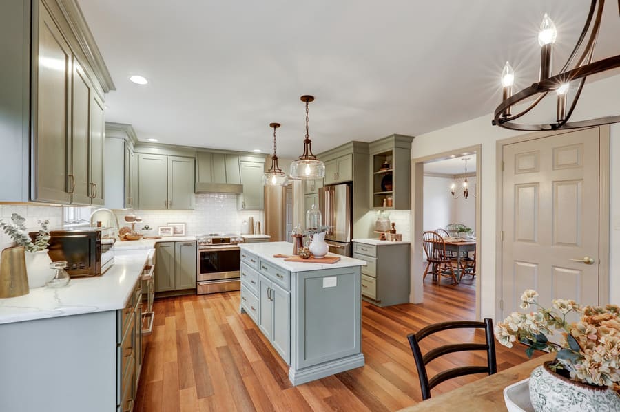 Strasburg Kitchen remodel with large island