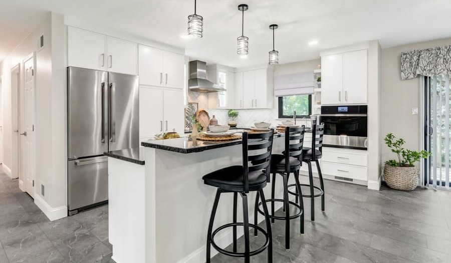 Kitchen remodel with island in lancaster pa