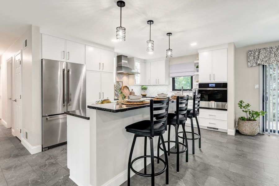 Rohrerstown Kitchen Remodel with island with seating