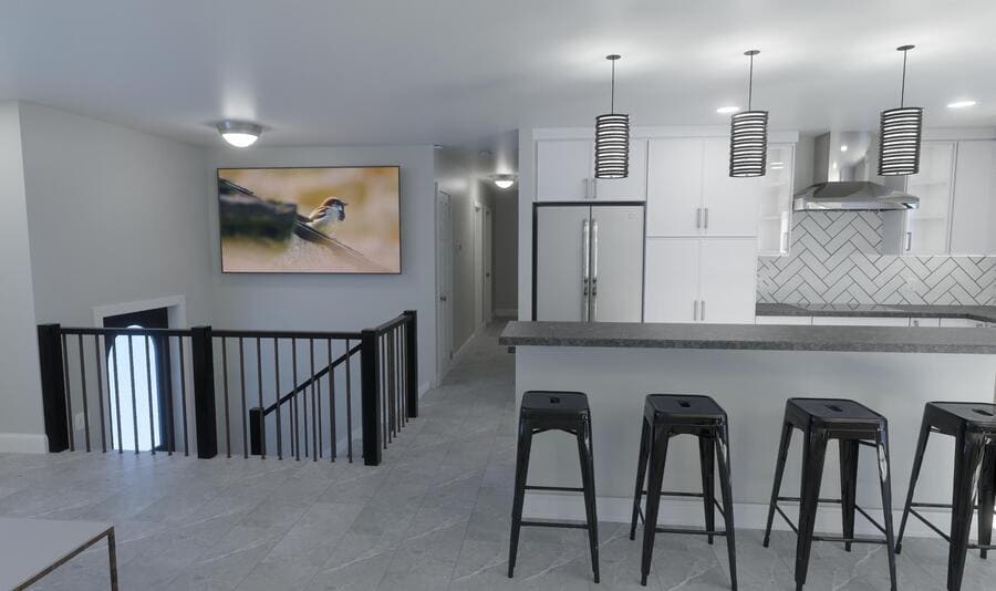 Lancaster First floor remodel design rendering