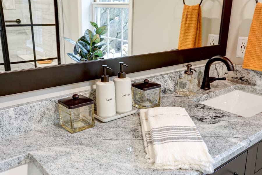 Lancaster Primary Bathroom Remodel with granite countertop