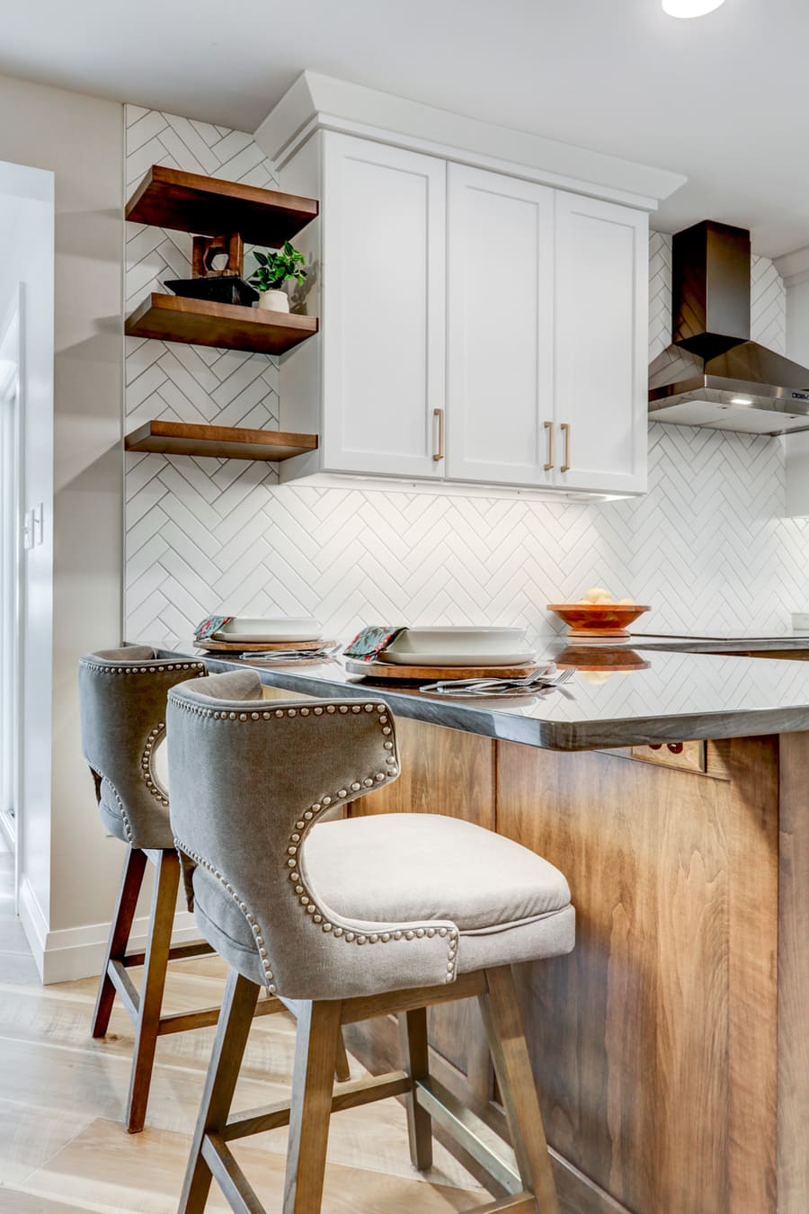 island seating in Lancaster Kitchen remodel