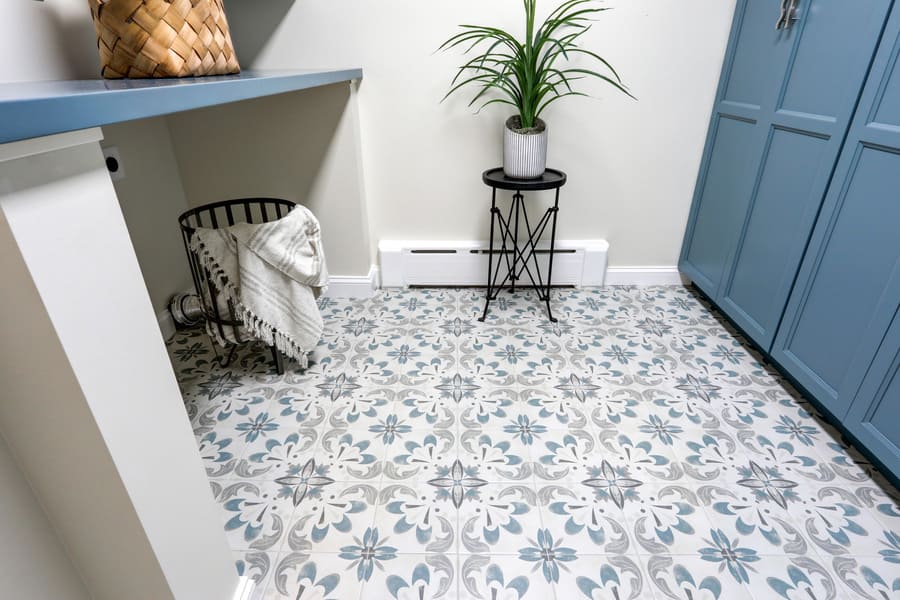 Lancaster Laundry Room Remodel with detailed LVT