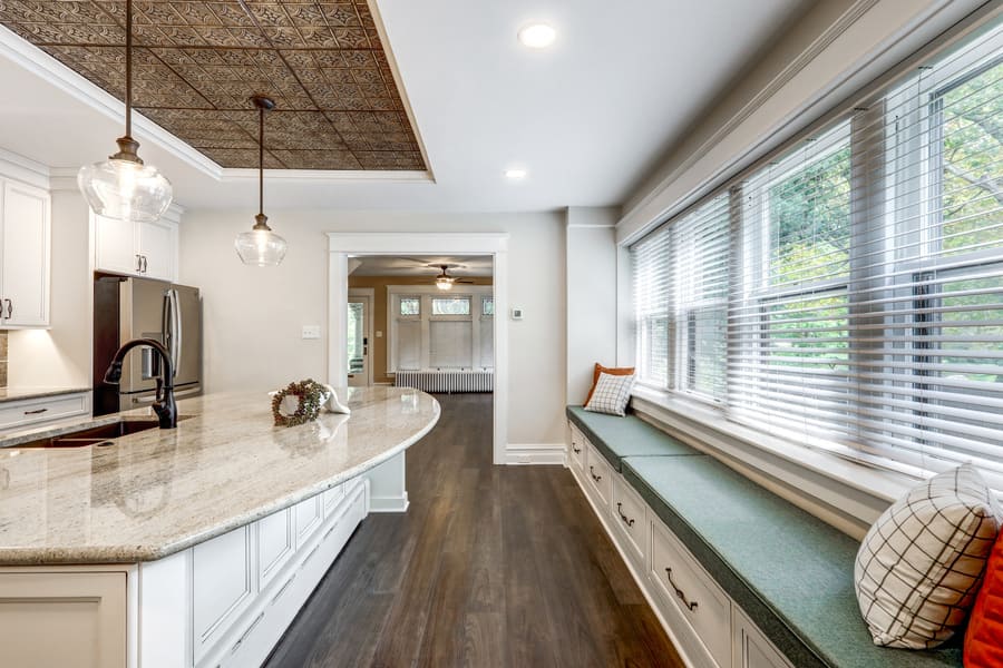 Lancaster Kitchen remodel with bench seating