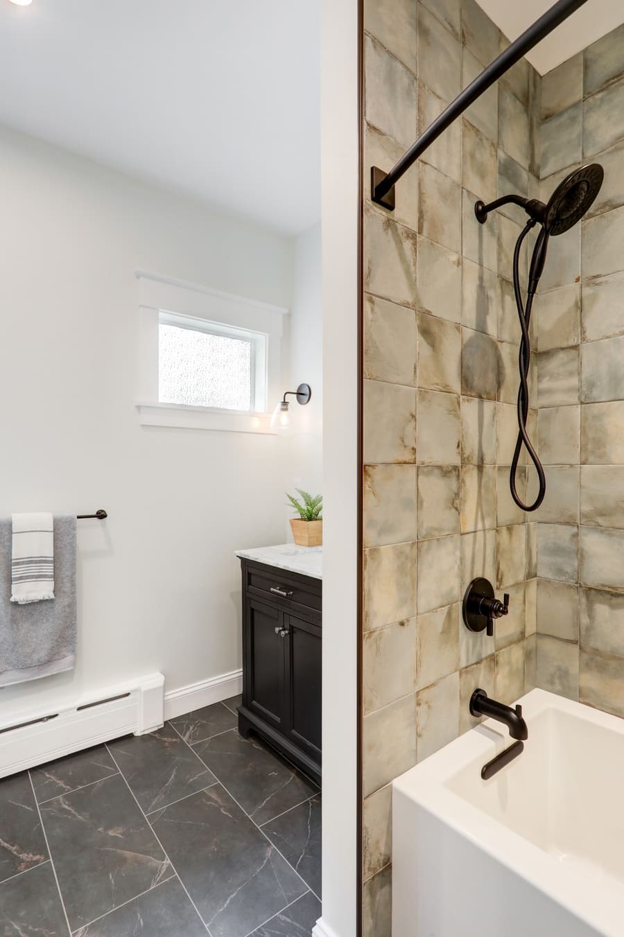 Lancaster Bathroom remodel with tile shower