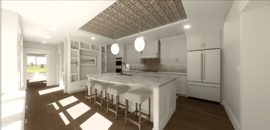 Lancaster Kitchen design rendering