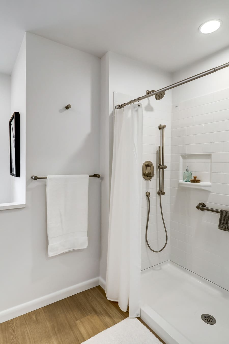 Historic Lancaster Home Bathroom Addition with walk in shower