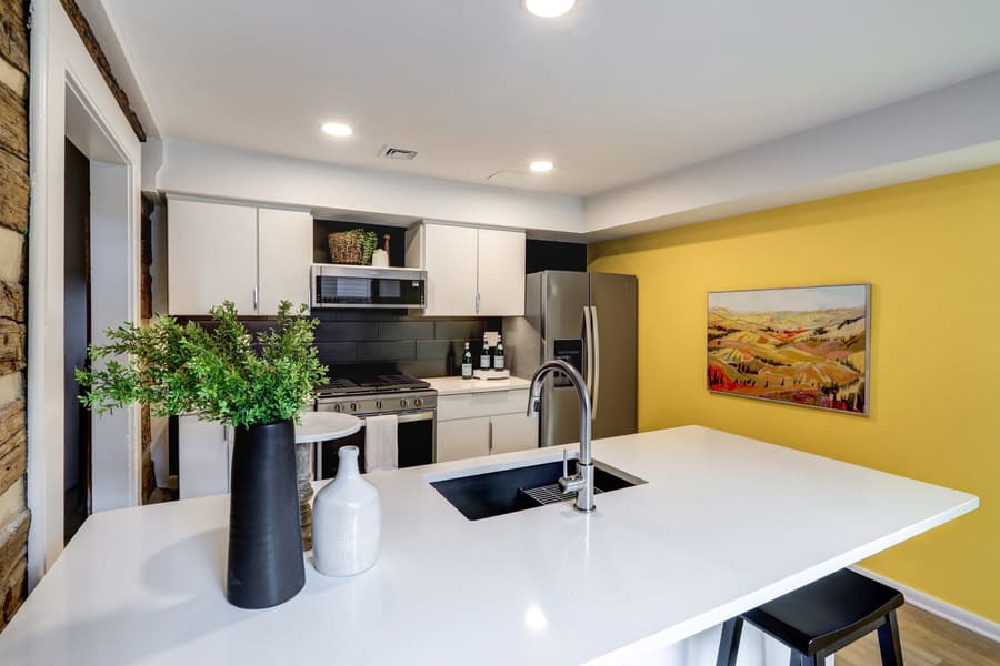 Lancaster Historic Kitchen Remodel with island with seating