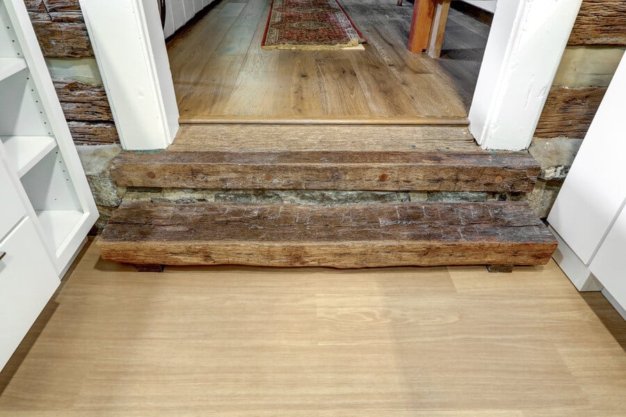 Lancaster Historic Kitchen Remodel with original wooden beams